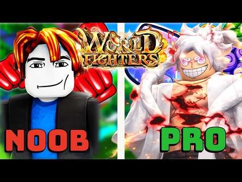 Going NOOB TO PRO in World Fighters Simulator! All Secret Boss Locations & Best Game Passes To Get!