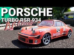 ポルシェターボ RSR934 イェーガーマイスターボディを、メンテナンスした約30年前のタミヤTA02に搭載してシェイクダウンしました。