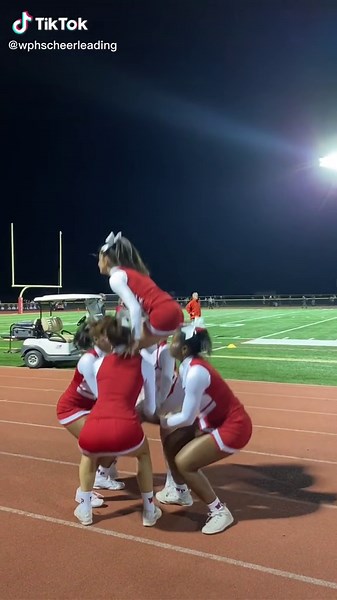 I did my ✨basket toss✨ one time on tiktok and went viral with it #cheertok #viral #foryou #fyp #stunting #baskettoss #hscheer #cheerleading