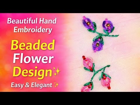beaded flower design
