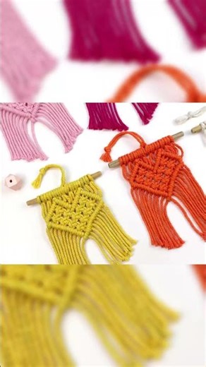 Valentine's Craft! #heart #mini Tapestry, No-Difficulty #weaving #diy #macrame #handmade #knot