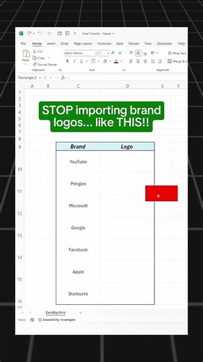 Import Brand Logos in Excel Quickly and Easily