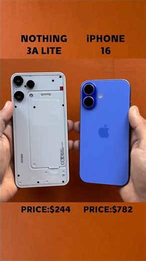 iPhone 16 vs Nothing 3A Lite – Which Phone Actually Wins? ⚡ #TechReview #SpeedTest #Comparison