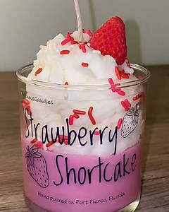 21K views · 26 reactions | Making strawberry shortcake inspired candles️ | Do It Yourself | Facebook