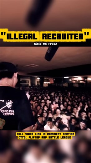"ILLEGAL RECRUITER" - Sinio vs Frooz #fliptop #FlipTopBattleLeague | LOCAL Hiphop
