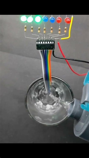 Water Level Indicator Circuit using #waterlevelcontroller #waterlevelindicator #waterlevelsensor
