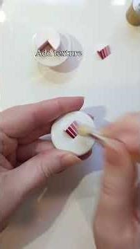 Making a miniature polymer clay ombre cake. Even when polymer clay c...