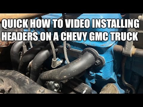 THE BAR NONE EASIEST WAY TO INSTALL HEADERS IN A SQUAREBODY TRUCK! C10 K5 K10! GET IT DONE FAST!!!