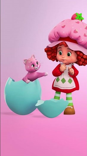 Kitty Egg Surprise! #strawberryshortcake #shorts #egg