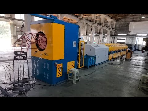 High-speed wire drawing machine for bright electroplated steel wire using grease as a lubricant