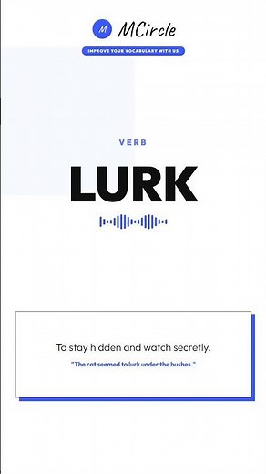 Learn English: What is Lurk? | Vocabulary Shorts