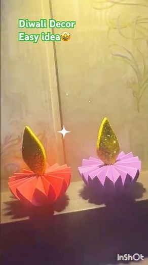 DIY Diya for Diwali/ Diwali festive using charts feels with a sustainable twist🤫
