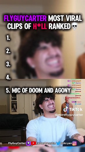 flyguycarter most viral clips 😭 #flyguycarter #carter #streamer #bestmoments #clips