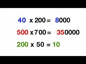 Multiplying Multiples of 10