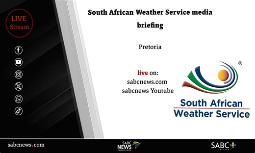 LIVE: South African Weather Service media briefing - SABC News - Breaking news, special reports, world, business, sport coverage of all South African current events. Africa's news leader.