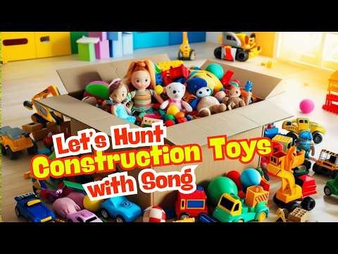 Toy Construction Vehicle Hunt! 🚜 Find the Excavator, Dump Truck & More! | Fun Kids Toy Adventure