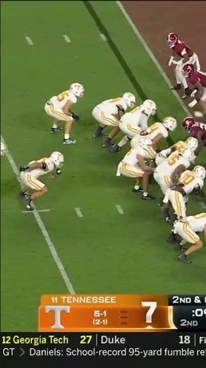 CRAZY PICK 99 YARDS| Alabama Tennesse 2025