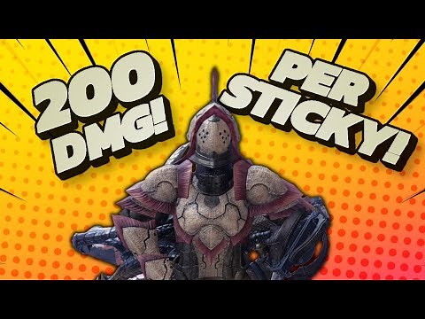 200 DAMAGE PER STICKY HBG BUILD | MHWORLD - ICEBORNE