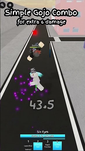 better op insae gojo combo jjs #jjk #jjs #jujutsushenanigans #jujutsukaisen #roblox