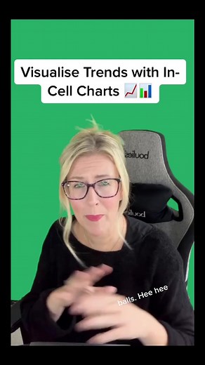 Visualise Trends with In-Cell Charts in Excel