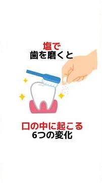 塩で歯を磨くと、口の中に起こる6つの変化 #トリビア #雑学 #健康 #プチ知識 #shorts