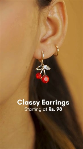 33K views · 172 reactions | Affordable elegance at its finest!  Product Details: 1. HEART-TO-HEART Code: JEW1103773 2. CHERRY ON TOP Code: JEW1103647 3. BLAZING JADES Code: JEW1103660 4. SPARKLING MIST DROPLETS Code: JEW1103666 5. THE MERMAID TAIL Code: JEW1103711 6. THE LUNAR ECLIPSE Code: JEW1103676 7. THE ARCTIC SHRUB Code: JEW1103190 8. STAR CROSSED Code: JEW1103637 #fashion #classyearrings #jewelryhaul #Everstylish | EverStylish.com | Facebook