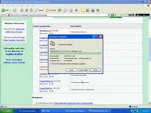 Runescape Dragon Scimitar mouse cursor/pointer guide