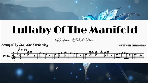 Warframe Piano Lullaby: Manifold Sheet Music