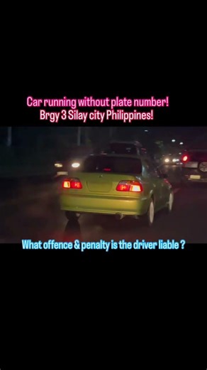 What offence & penalty when caught driving a car without a plate number? Watch!