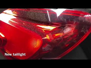 How to disassemble the rear light of the Opel Corsa.