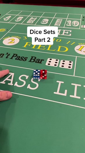How to set the dice to increase your chances of rolling specific numbers. #craps #crapsbeginner #crapstable #diceroll #ifykyk #vegas