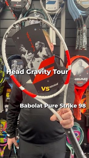 Head Gravity Tour vs Babolat Pure Strike 98 #tennis #tennisequipment #babolat #headtennis