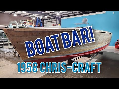 Boat Bar! 1958 Chris-Craft Boat turned into an amazing bar system!