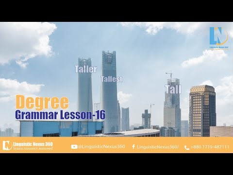 Lesson 16 Degrees of Comparison in English Grammar | Positive, Comparative & Superlative