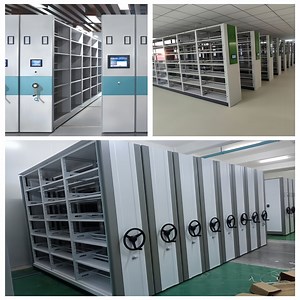 [Hot Item] High-Density Mobile Shelving System for Secure Archive Storage Manual Mobile Shelving
