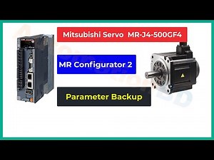 How to Read the Parameter Mitsubishi AC Servo MR J4-500GF4 used MR Configurator 2