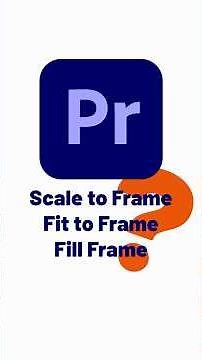 Premiere’s Scale, Fit & Fill Explained! #PremiereProTips #EditingTips #AdobePremiere