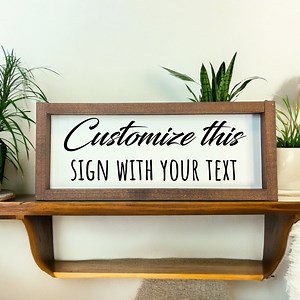 Custom Sign, Quote on Sign, Personalized Sign, Make Your Own Sign, Custom Home Decor, Custom Art, Customized Quote Or - Etsy