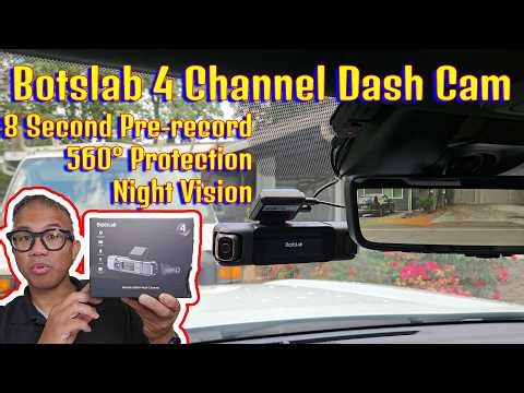 How to install Botslab G980H 4-Channel Recording · 560° Full Protection Dash Cam