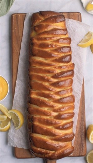 Braided lemon bread
