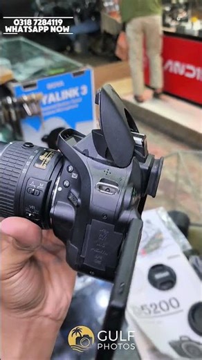 Nikon D5200 DSLR Camera for Sale in Pakistan | Flip Screen Camera | 24MP Camera