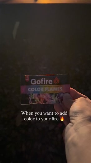 Ever heard of this awesome powder that changes the color of your flames?  It was so fun to watch with our kiddos! I totally recommend 朗 #fire #wow #trending | Katy’s Garden Food art | Facebook