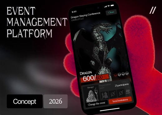 Event Management Mobile iOS App Design