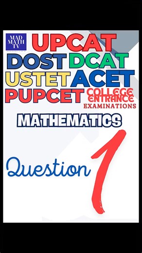 10K views · 59 reactions | UPCAT/DOST/PUPCET/ACET/DCAT/COLLEGE ENTRANCE EXAM MATH REVIEWER 1 PRODUCT OF THE ROOTS OF A QUADRATIC EQUATION | MAD MATH TV | Facebook