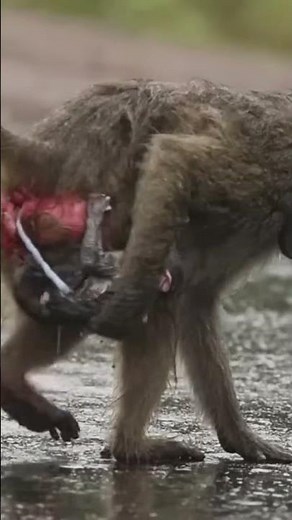 Life of a Baboon - Mother Monkey Giving Birth is Spectacular !