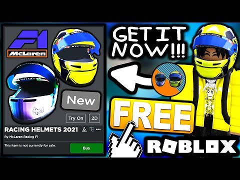 FREE ACCESSORIES! HOW TO GET Open Visor Daniel & Lando 2021 Helmets! (ROBLOX F1 RACING EVENT)