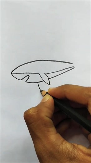 Baby Shark Drawing | Simple Shark Drawing For Beginners #art #drawing #babyshark #shorts