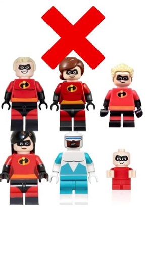 How to make The Incredibles without using parts in Lego #lego #theincredibles #shorts #tutorial