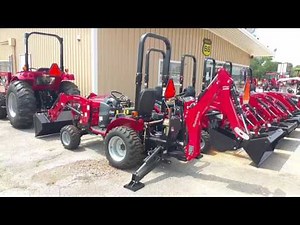 Mahindra Emax 25 HST 4w/d with a loader and backhoe