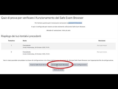 Tutorial per l'uso del Safe Exam Browser (SEB)
